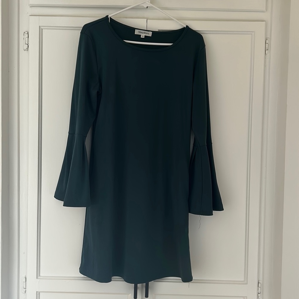 Emerald green dress